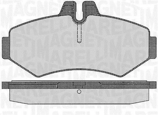 MAGNETI MARELLI 363916060319 Комплект тормозных колодок