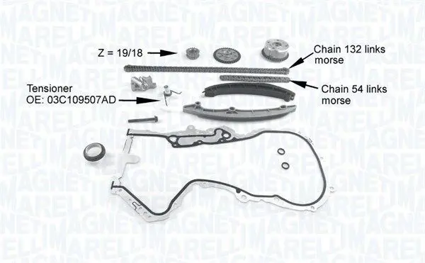 MAGNETI MARELLI 341500001220 Комплект цели привода