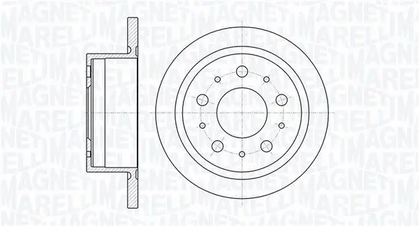MAGNETI MARELLI 361302040331 Тормозной диск