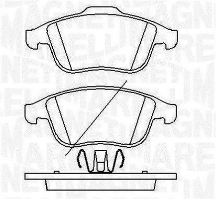 MAGNETI MARELLI 363916060429 Колодки тормозные передние
