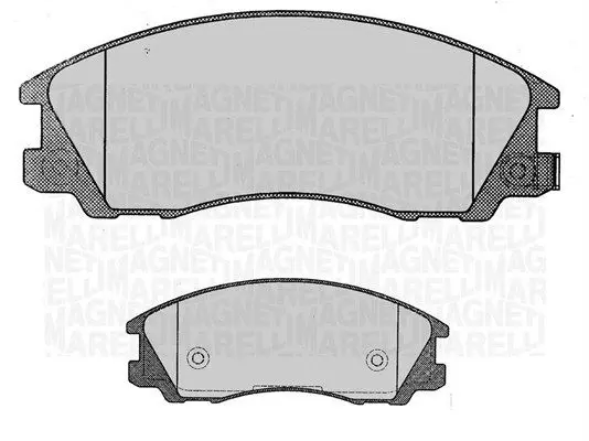 MAGNETI MARELLI 363916060472 Комплект тормозных колодок