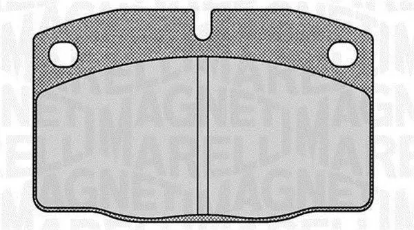 MAGNETI MARELLI 363916060354 Комплект тормозных колодок
