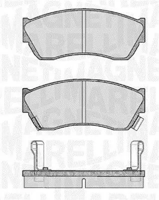 MAGNETI MARELLI 363916060491 Комплект тормозных колодок