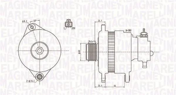 MAGNETI MARELLI 063731900010 Генератор