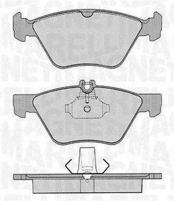 MAGNETI MARELLI 363916060315 Комплект тормозных колодок