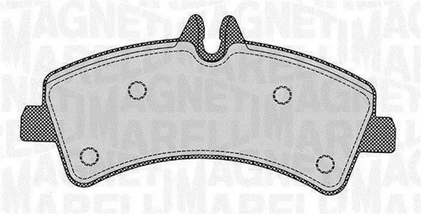 MAGNETI MARELLI 363916060299 Комплект тормозных колодок