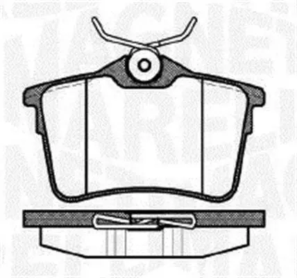 MAGNETI MARELLI 363916060171 Колодки тормозные задние