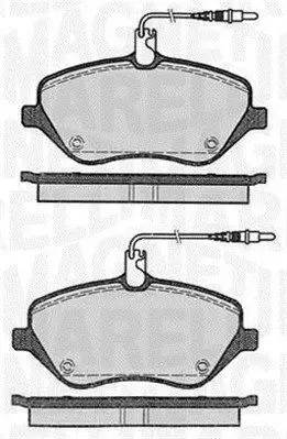 MAGNETI MARELLI 363916060615 Комплект тормозных колодок