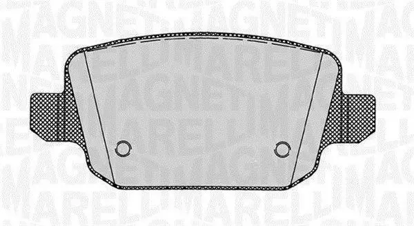 MAGNETI MARELLI 363916060257 Комплект тормозных колодок