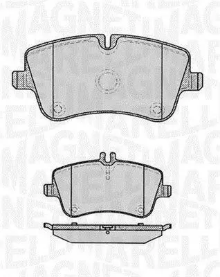 MAGNETI MARELLI 363916060312 Комплект тормозных колодок