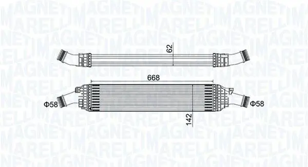 MAGNETI MARELLI 351319204820 Интеркулер