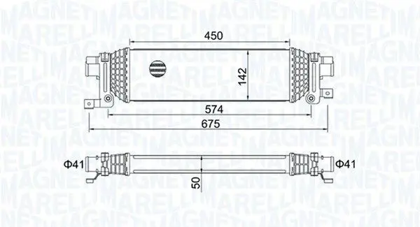 MAGNETI MARELLI 351319204380 Интеркулер