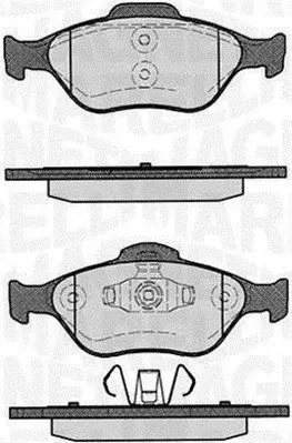 MAGNETI MARELLI 363916060252 Комплект тормозных колодок