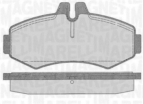 MAGNETI MARELLI 363916060327 Комплект тормозных колодок