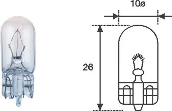 MAGNETI MARELLI 003821100000 Лампа накаливания W3W 12V