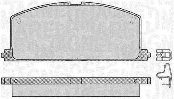 MAGNETI MARELLI 363916060405 Комплект тормозных колодок