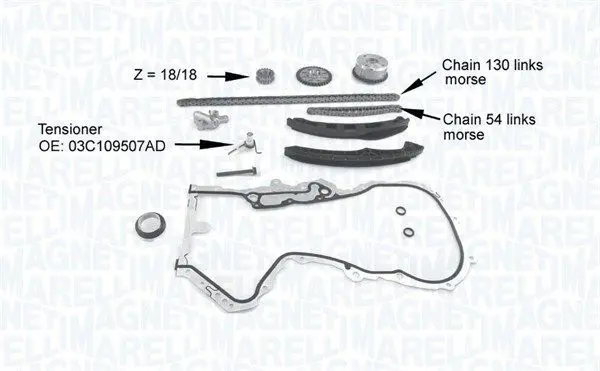 MAGNETI MARELLI 341500001210 Комплект цели привода