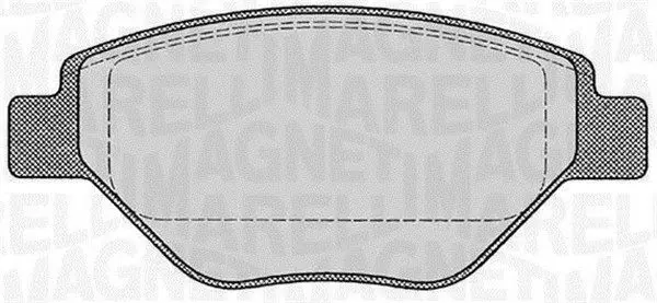 MAGNETI MARELLI 363916060600 Комплект тормозных колодок
