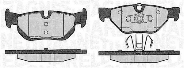 MAGNETI MARELLI 363916060149 Комплект тормозных колодок