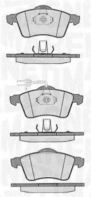 MAGNETI MARELLI 363916060419 Комплект тормозных колодок