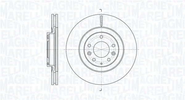 MAGNETI MARELLI 361302040783 Тормозной диск