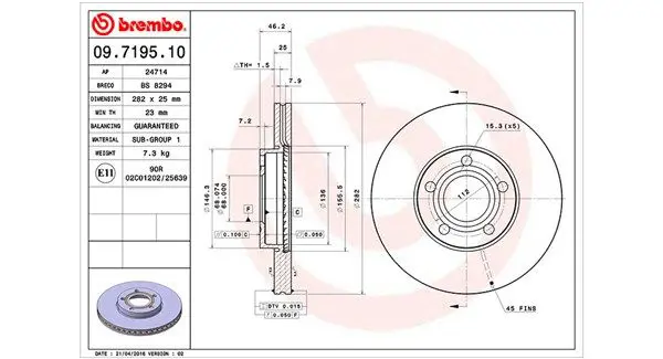 MAGNETI MARELLI 360406050000 Тормозной диск