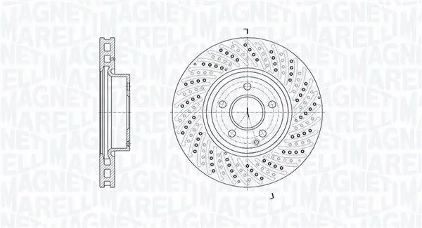MAGNETI MARELLI 361302040747 Тормозной диск