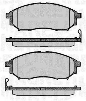 MAGNETI MARELLI 363916060683 Комплект тормозных колодок