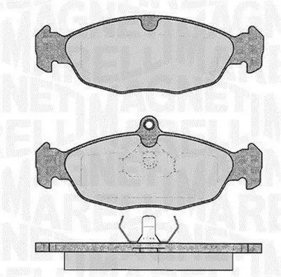 MAGNETI MARELLI 363916060208 Комплект тормозных колодок
