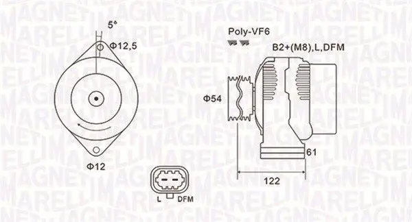 MAGNETI MARELLI 063731994010 Генератор