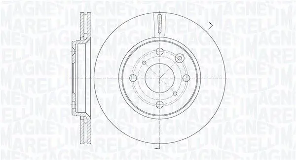 MAGNETI MARELLI 361302040124 Тормозной диск
