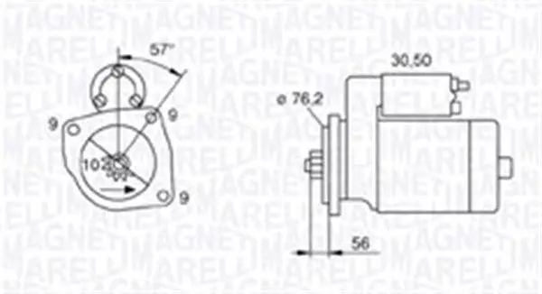 MAGNETI MARELLI 063720801010 Стартер