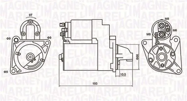 MAGNETI MARELLI 063721053010 Стартер