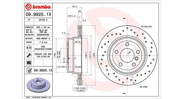 MAGNETI MARELLI 360406178102 BS BB HA BMW X5 (E70)