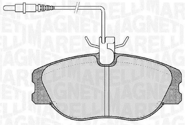 MAGNETI MARELLI 363916060787 Комплект тормозных колодок