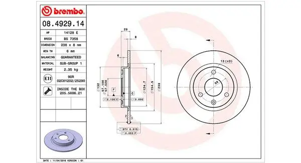 MAGNETI MARELLI 360406017700 Тормозной диск