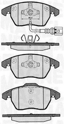 MAGNETI MARELLI 363916060135 Комплект тормозных колодок