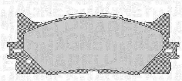 MAGNETI MARELLI 363916060641 Комплект тормозных колодок