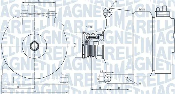MAGNETI MARELLI 063731390010 Генератор