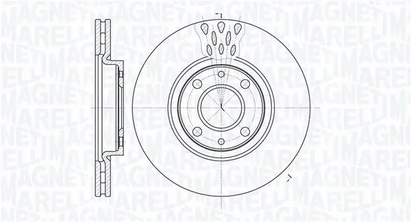 MAGNETI MARELLI 361302040238 Тормозной диск