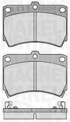 MAGNETI MARELLI 363916060286 Комплект тормозных колодок