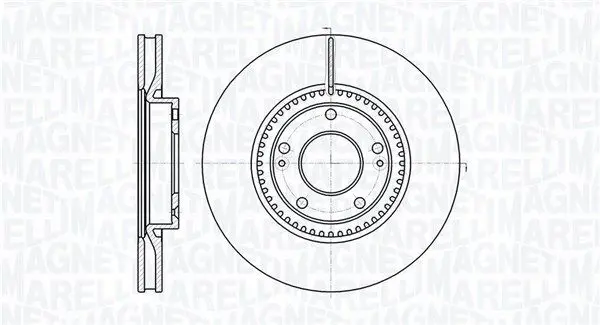 MAGNETI MARELLI 361302040753 Тормозной диск