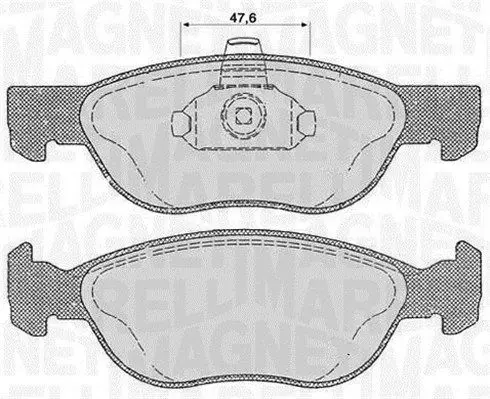 MAGNETI MARELLI 363916060238 Комплект тормозных колодок