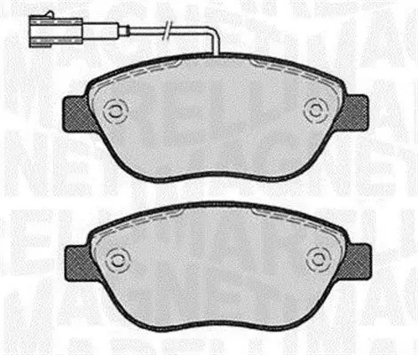 MAGNETI MARELLI 363916060221 Комплект тормозных колодок