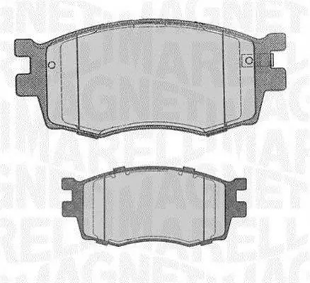 MAGNETI MARELLI 363916060698 Комплект тормозных колодок