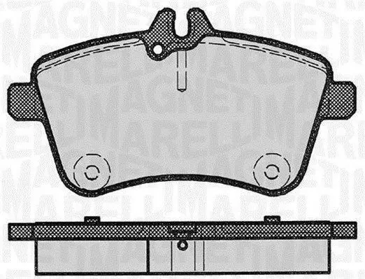 MAGNETI MARELLI 363916060302 Комплект тормозных колодок