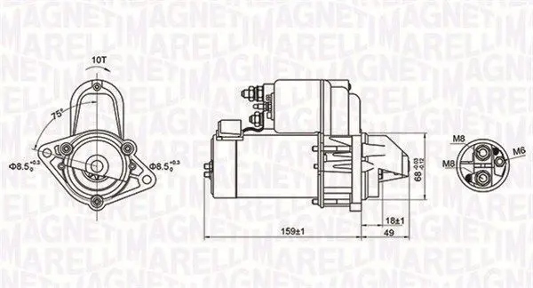 MAGNETI MARELLI 063721257010 Стартер