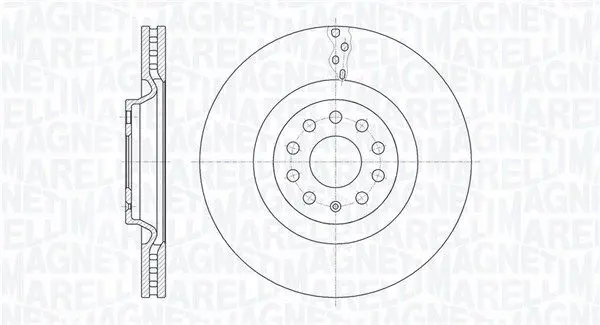 MAGNETI MARELLI 361302040769 Тормозной диск