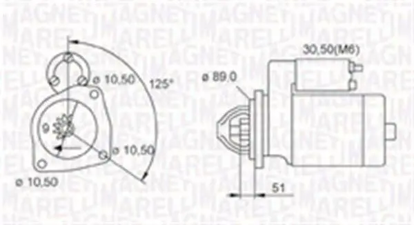 MAGNETI MARELLI 063721112010 Стартер
