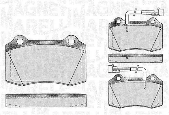 MAGNETI MARELLI 363916060107 Комплект тормозных колодок